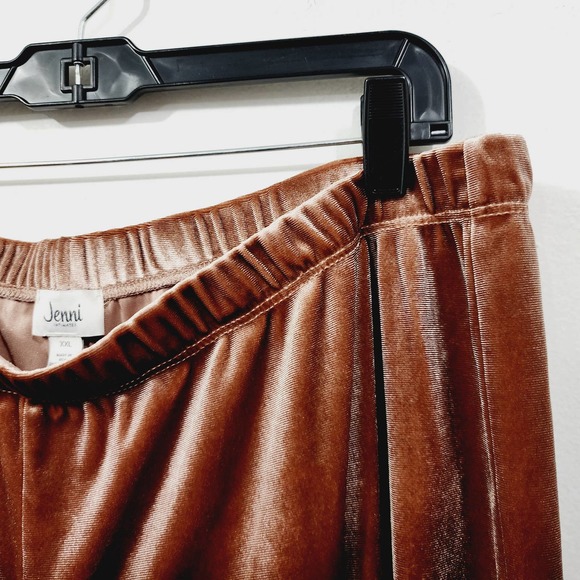 Jenni Velvet Lounge Jogger Pants in Mauve Women's Size XXL Elastic Waist Stretch - Picture 8 of 14